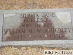 Zilphia Jane Burleson Weatherley
