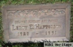 Leroy Edwin Haftorson