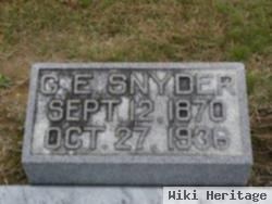 George E Snyder