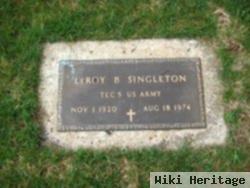 Leroy B Singleton