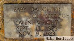 Infant Daughter Of Dezzie C. And Owen Wright