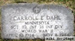 Sgt Carroll E Dahl