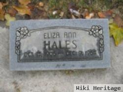 Eliza Ann Rodeback Hales