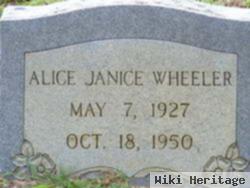 Alice Janice Wheeler