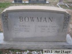 Nannie Carroll Bowman