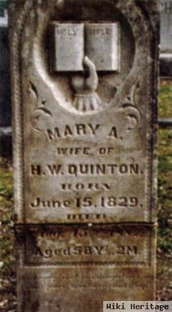 Mary A. Cooper Quinton