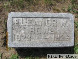 Eleanor W Rowe