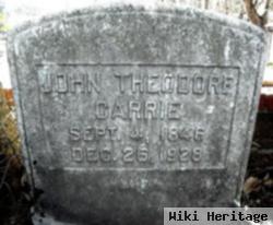 John Theodore "theo" Carrie