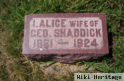 I. Alice Shaddick