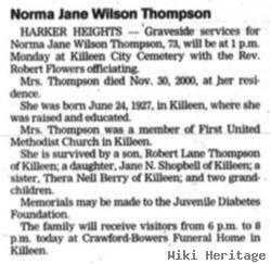 Norma Jane Wilson Thompson