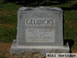 John E Gelwicks