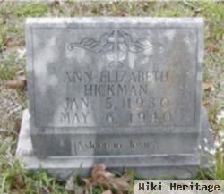 Ann Elizabeth Hickman