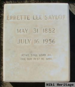 Errette Lee Saylor