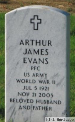 Pfc Arthur James Evans