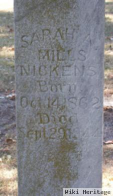 Sarah Ann Elizabeth "betty" Golden Mills Nickens