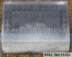 Minnie Lee Shaver Moss