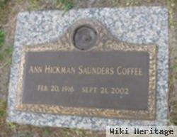 Ann Hickman Saunders Coffee