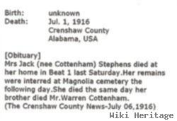 Lavina M "lou" Cottingham Stephens