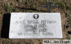 Alice Mabel Spell Pittman