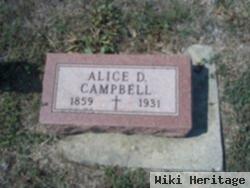 Alice D Campbell