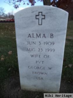 Alma B Clark Brown