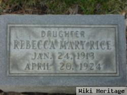 Rebecca Mary Rice