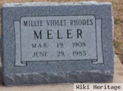 Millie Violet Rhodes Meler