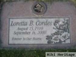 Loretta B Cordes