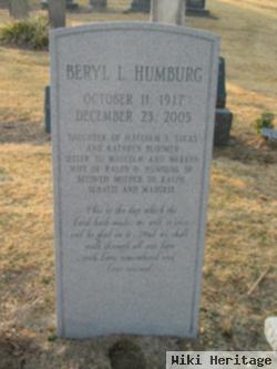 Beryl L. Humburg