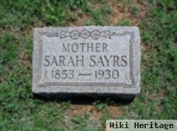 Sarah Catherine Green Sayrs