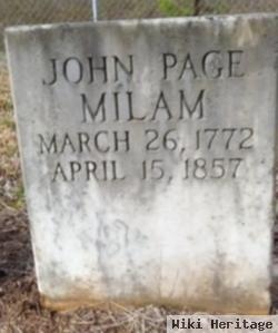 John Page Milam