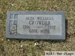 Alta Williams Crowder