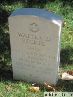 Walter D. Beckel