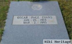 Oscar Page Evans