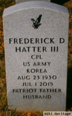 Frederick D Hatter, Iii