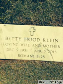 Betty Hood Klein