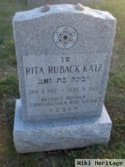 Rita Ruback Katz