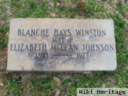 Blanche Hayes Winston