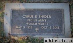 Cyrus E. "cy" Snider