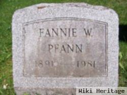 Fannie W. Pfann