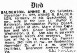 Annie B. Follin Balderson