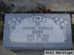 Leonard Nicholas "bud" Kohn