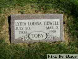 Lydia Lodisa "toby" Tidwell