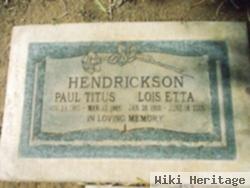 Paul Titus Hendrickson