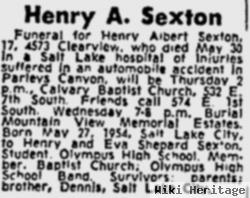 Henry Albert Sexton