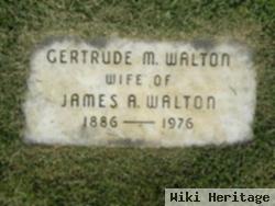 Gertrude M Walton