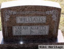 Sarah Alletta Williams