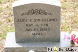 Alice R Strickland