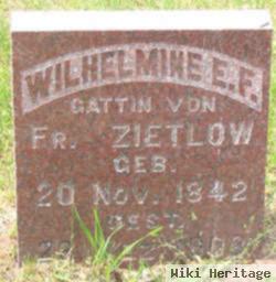 Wilhelmine E. F. Kulibert Zietlow