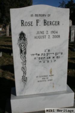 Rose F Berger